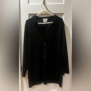 Vintage Cherry Lewis Cardigan Sweater Wool Blend Size Medium Made in England